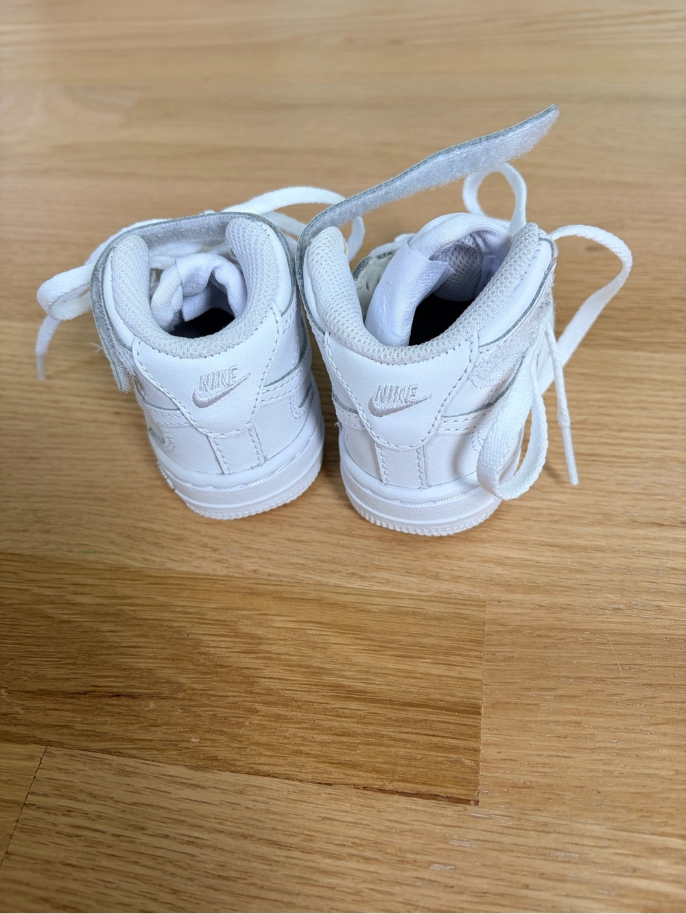 Nike Court Borough Mid 2 White High Top Sneakers Baby Toddler Size 4C - Picture 7 of 7